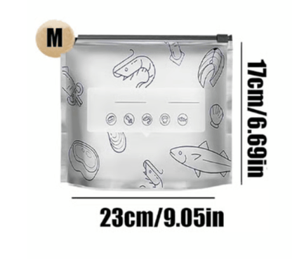 ✨ Reusable Aluminum Foil Sealable Storage Bags 🌱