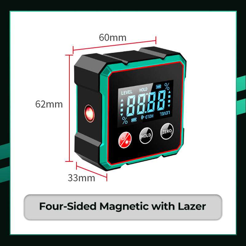 🎁🎁2025 Hot Sale 50% OFF💥Magnetic Digital Angle Finder with Electronic Laser