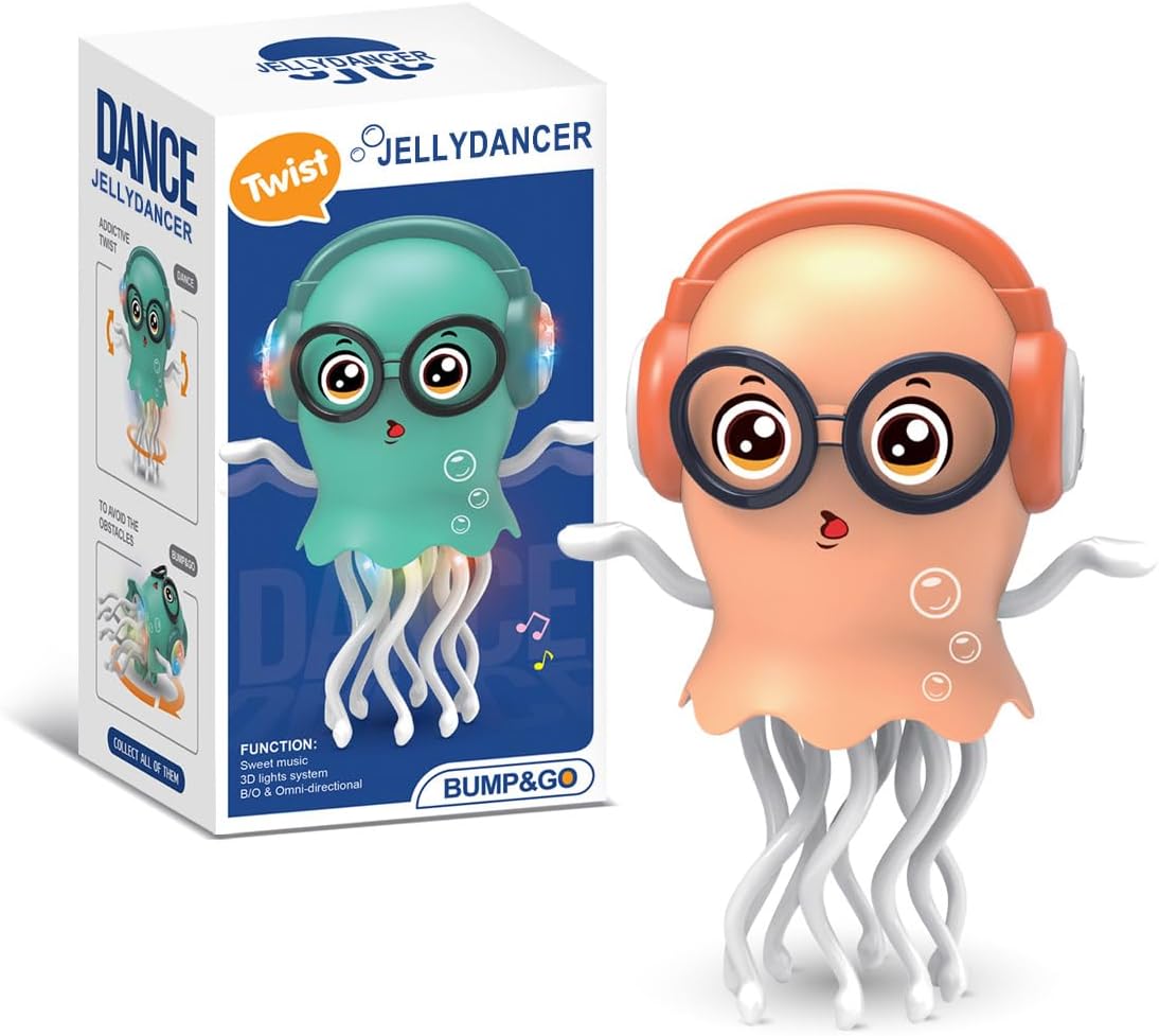 💃🌈 Dancing Jellydancer Toy – Fun Crawling Music Toy for Kids 🎶 Perfect Gift for Ages 3–8!