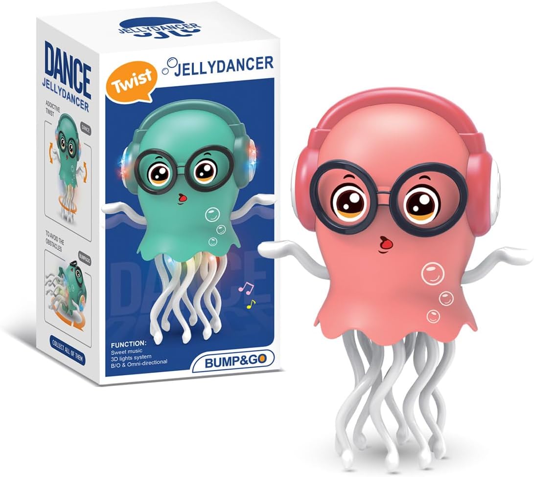 💃🌈 Dancing Jellydancer Toy – Fun Crawling Music Toy for Kids 🎶 Perfect Gift for Ages 3–8!