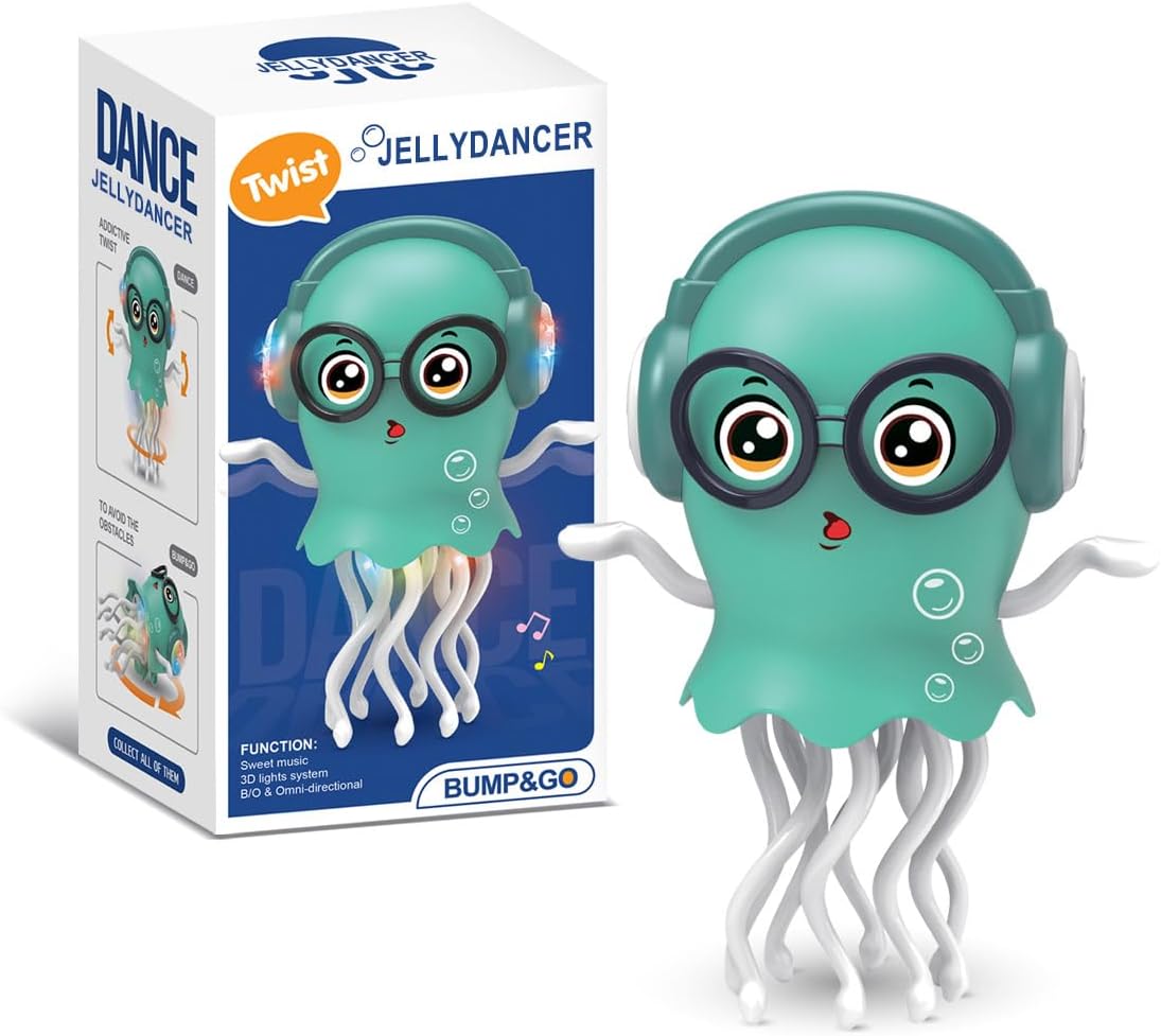 💃🌈 Dancing Jellydancer Toy – Fun Crawling Music Toy for Kids 🎶 Perfect Gift for Ages 3–8!