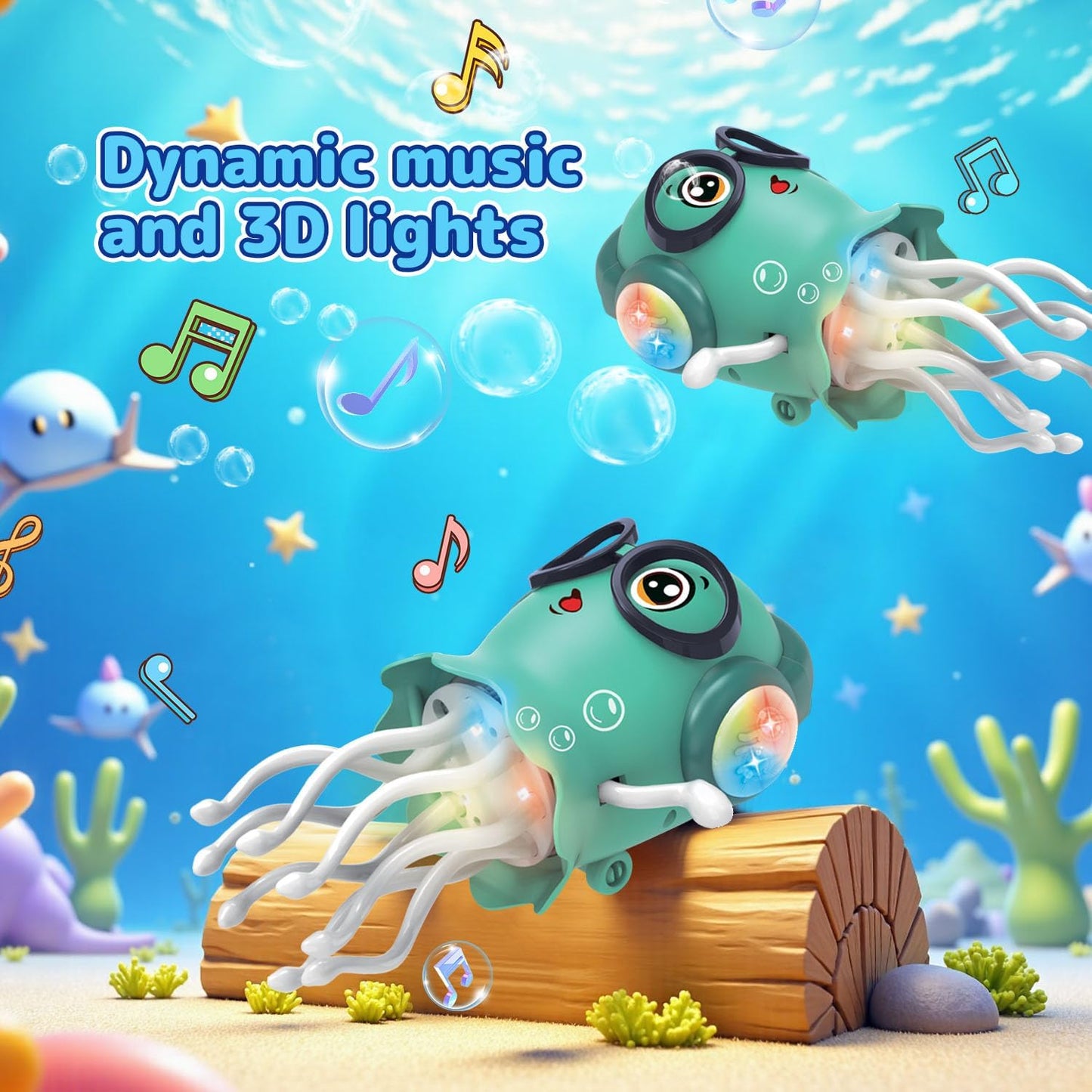 💃🌈 Dancing Jellydancer Toy – Fun Crawling Music Toy for Kids 🎶 Perfect Gift for Ages 3–8!