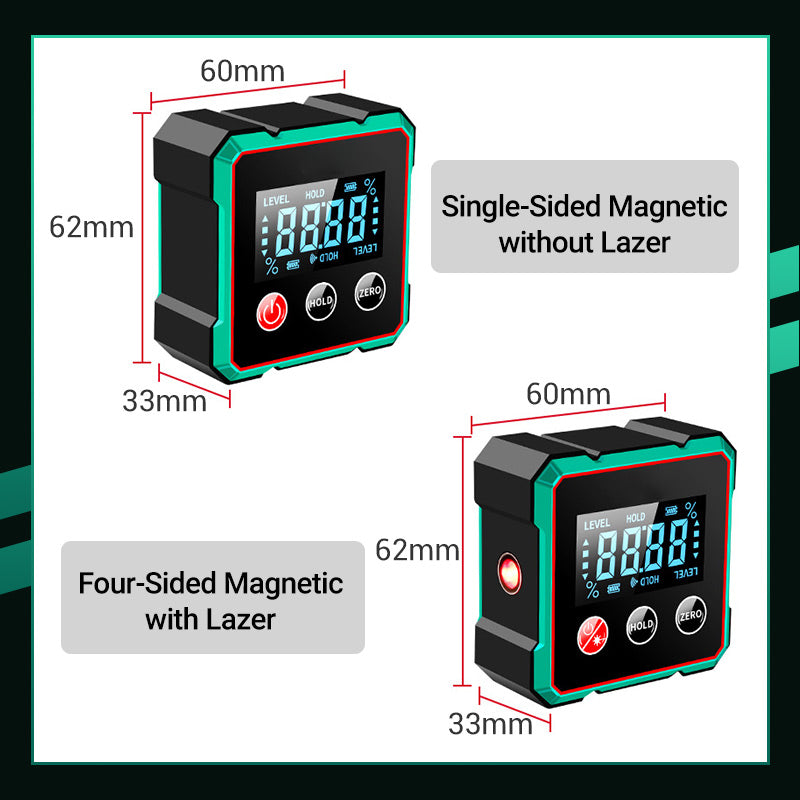 🎁🎁2025 Hot Sale 50% OFF💥Magnetic Digital Angle Finder with Electronic Laser